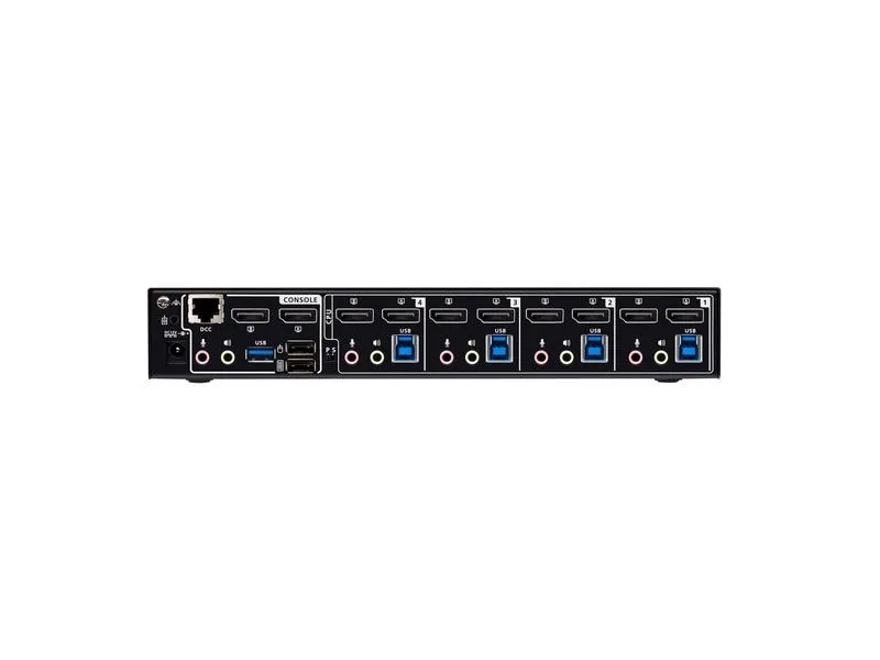 Aten Aten KVM-Switch 4-fach Audio/DP(Displayport)/USB 3.0, 8K, Dual Display,
