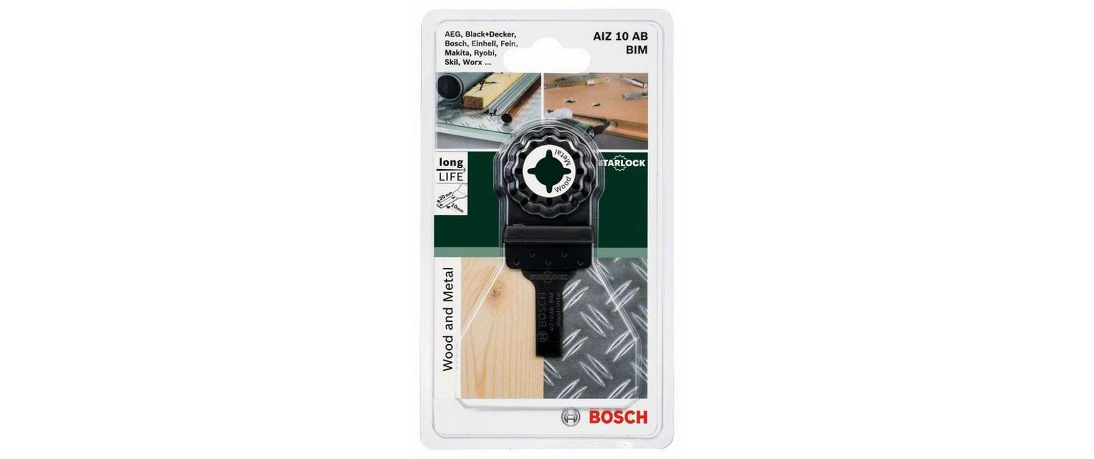 Bosch Tauchsägeblatt Starlock HCS Holz & Metall 10 x 20 mm