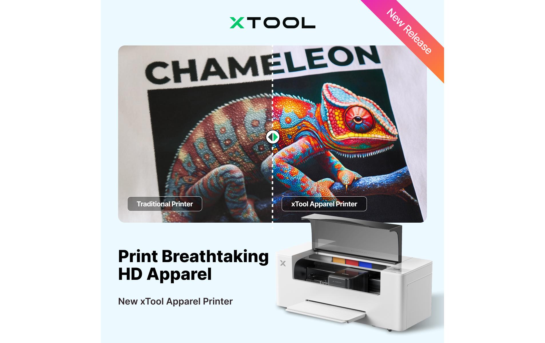 X-Tool xTool Textildrucker Stoffdrucker inkl. Ofen – Ready2Use