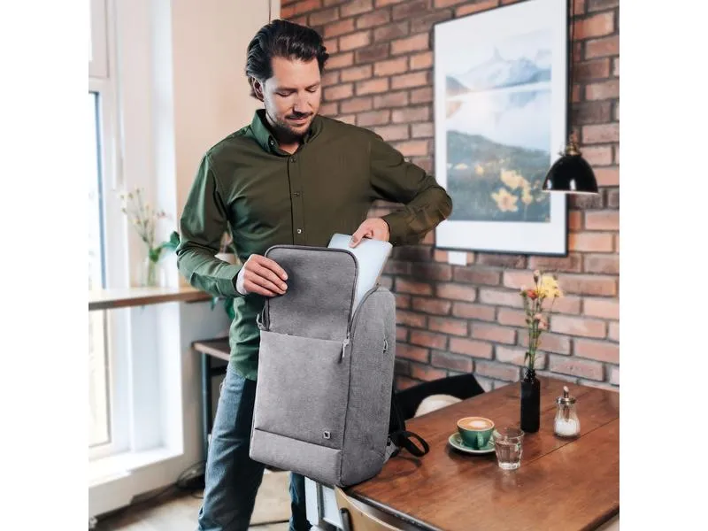 DICOTA Notebook-Rucksack Eco MOTION 15.6 , Hellgrau DICOTA Notebook-Rucksack Eco MOTION 15.6 , Hellgrau