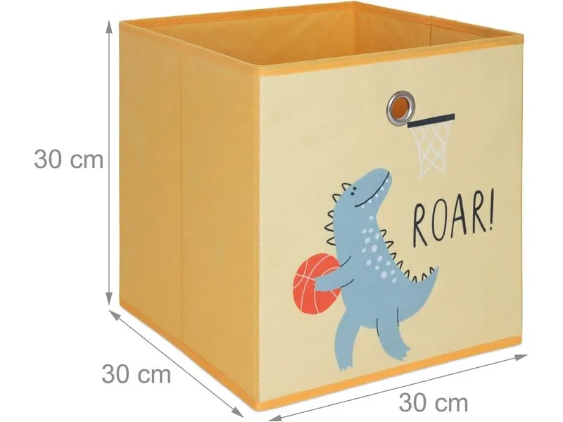 relaxdays Spielzeugbox Dino 3 Stück relaxdays Spielzeugbox Dino 3 Stück
