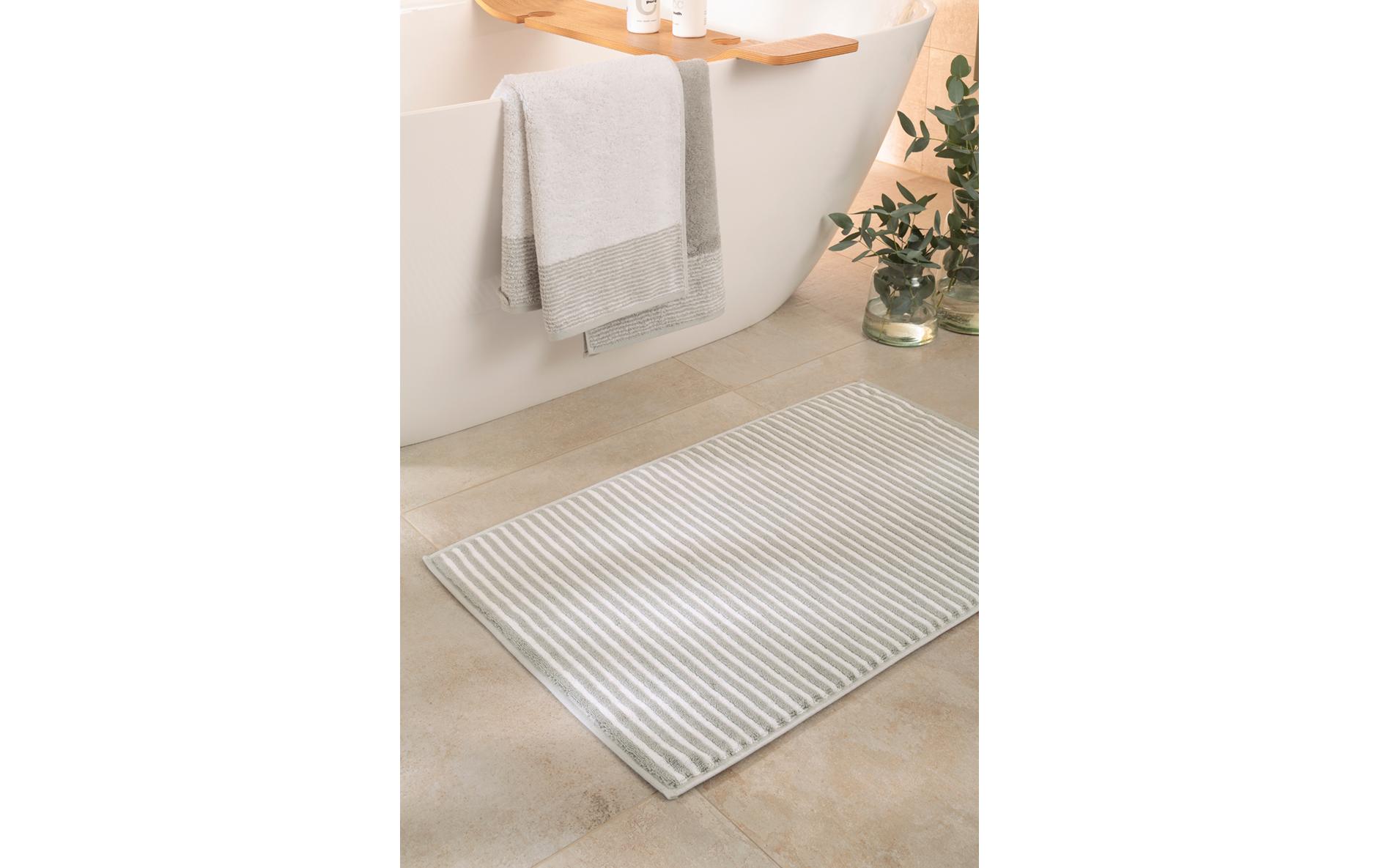 Cawö Badteppich Two Tone 50 x 80 cm, Platin