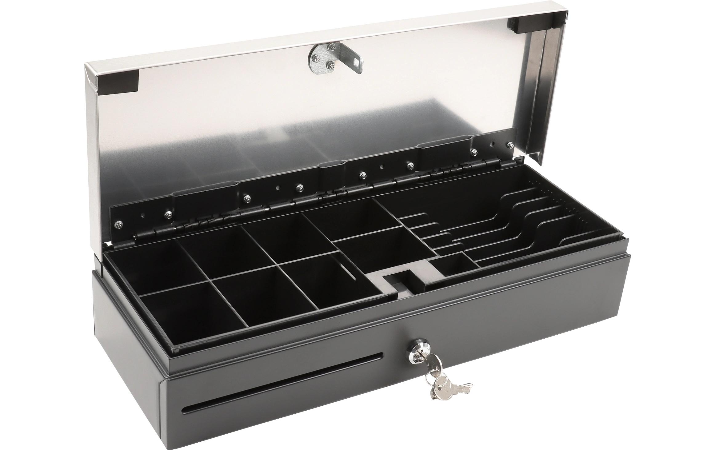 Olympia Kassenschublade HS-170S Schwarz/Edelstahl