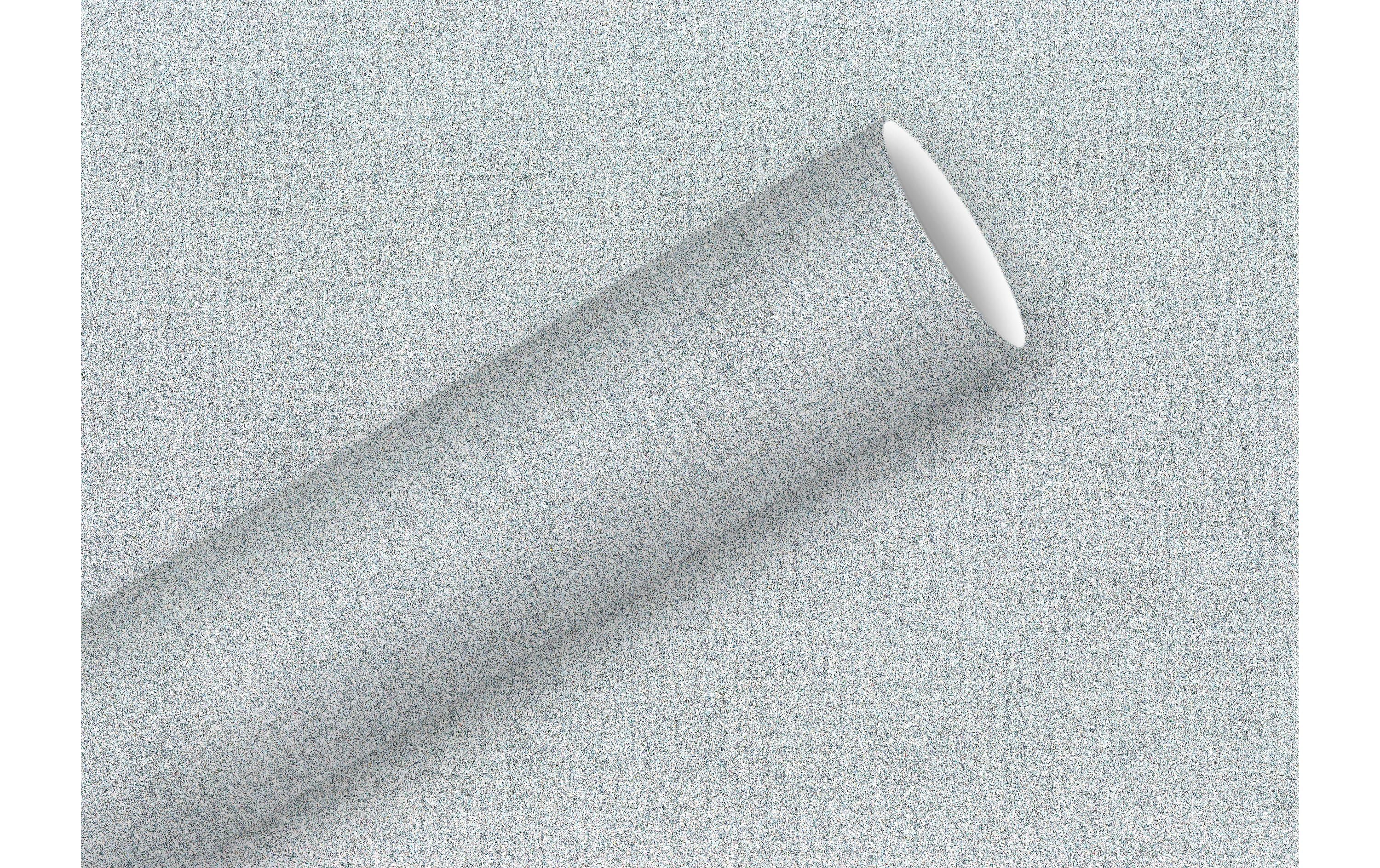 Braun + Company Geschenkpapier Glitzer Silber, 1.5 m x 70 cm