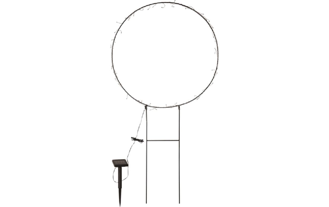 Star Trading Gartenlicht Solar Barlumi, 60 LEDs, Schwarz