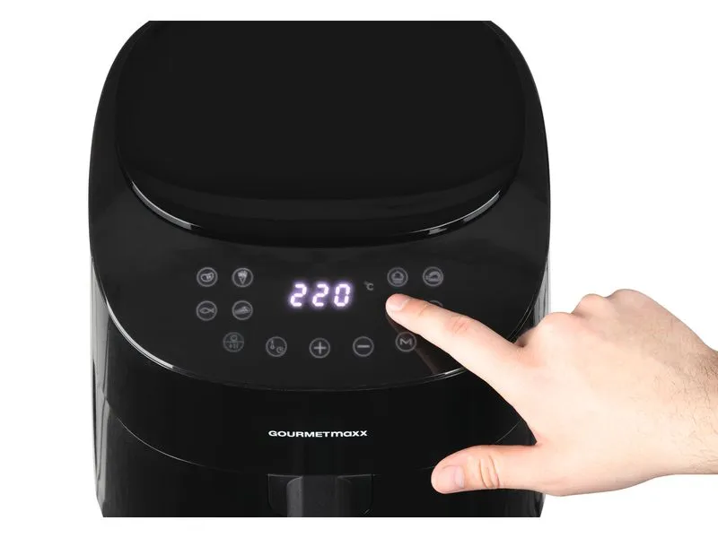 GOURMETmaxx Heissluft-Fritteuse Digital Schwarz