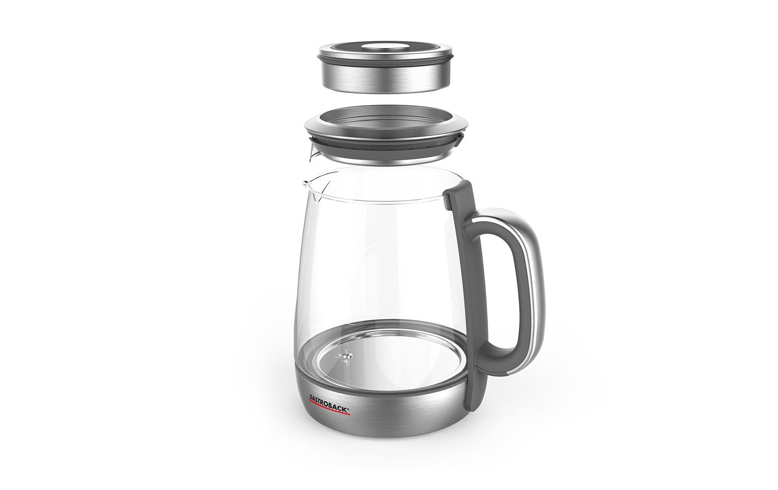 Gastroback Tee- und Wasserkocher Advanced Plus Silber