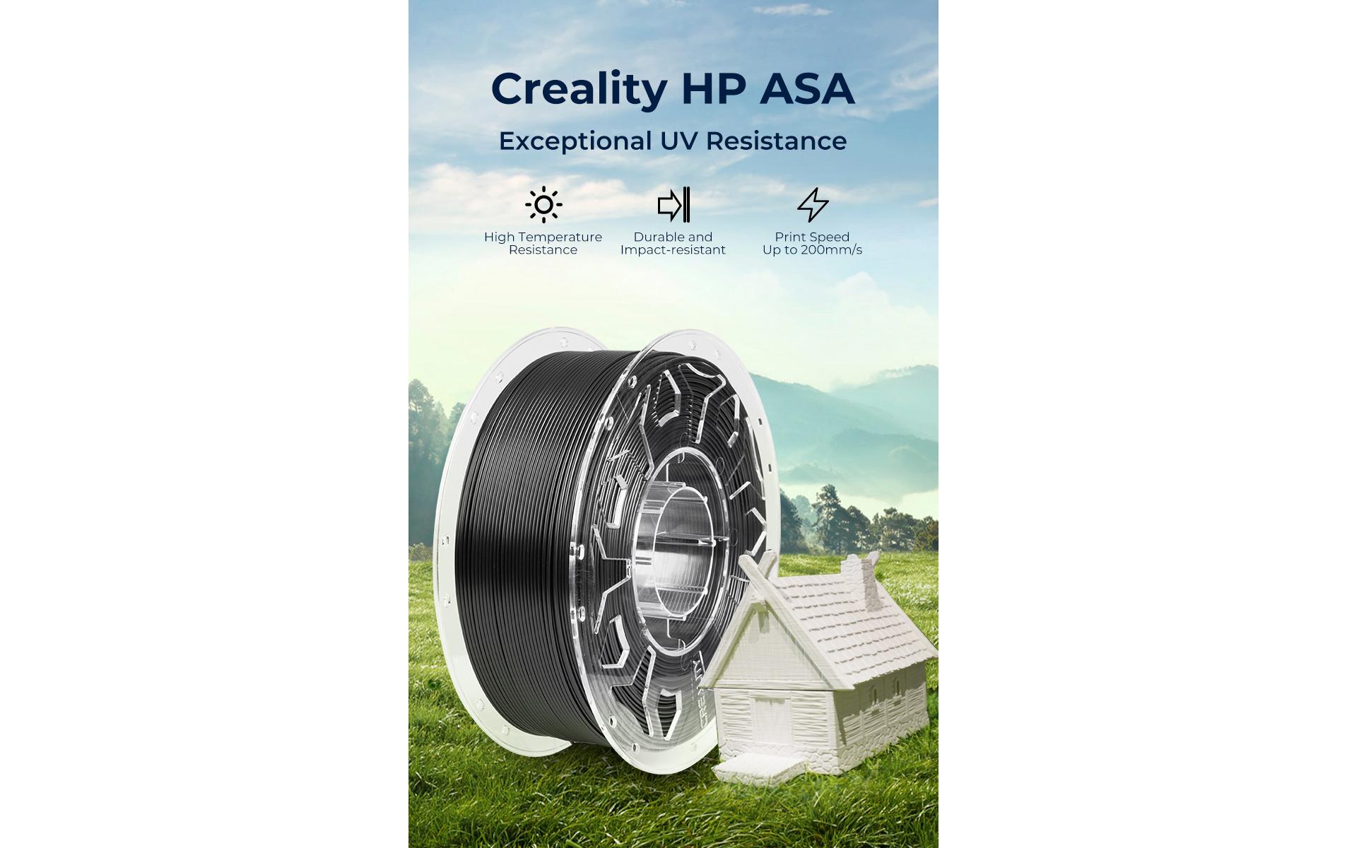 Creality Filament HP ASA, Schwarz 1.75 mm 1 kg
