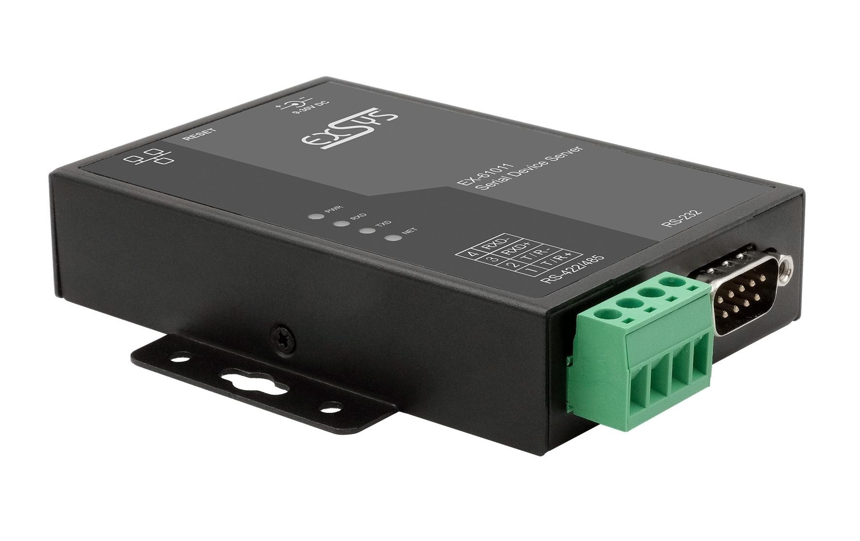 Exsys Serieller Geräteserver EX-61011 1-Port-RS-232/422/485