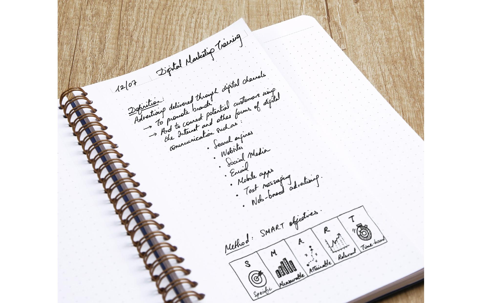 Clairefontaine Notizbuch AgeBag A5+, dotted, Beige