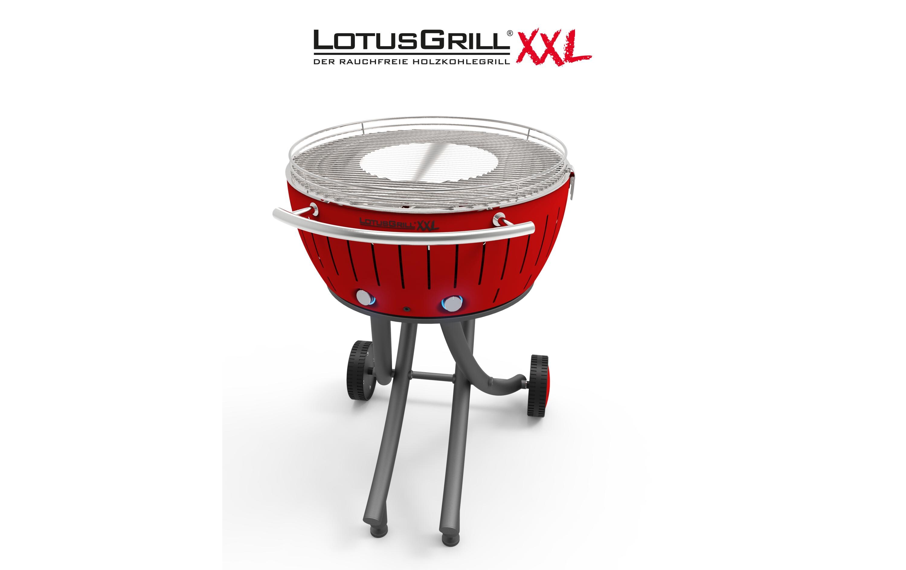 LotusGrill Holzkohlegrill XXL Rot
