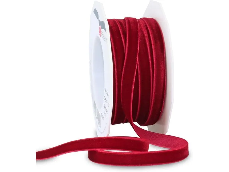 Pattberg Geschenkband Samt 10 mm x 15 m, Bordeaux Pattberg Geschenkband Samt 10 mm x 15 m, Bordeaux