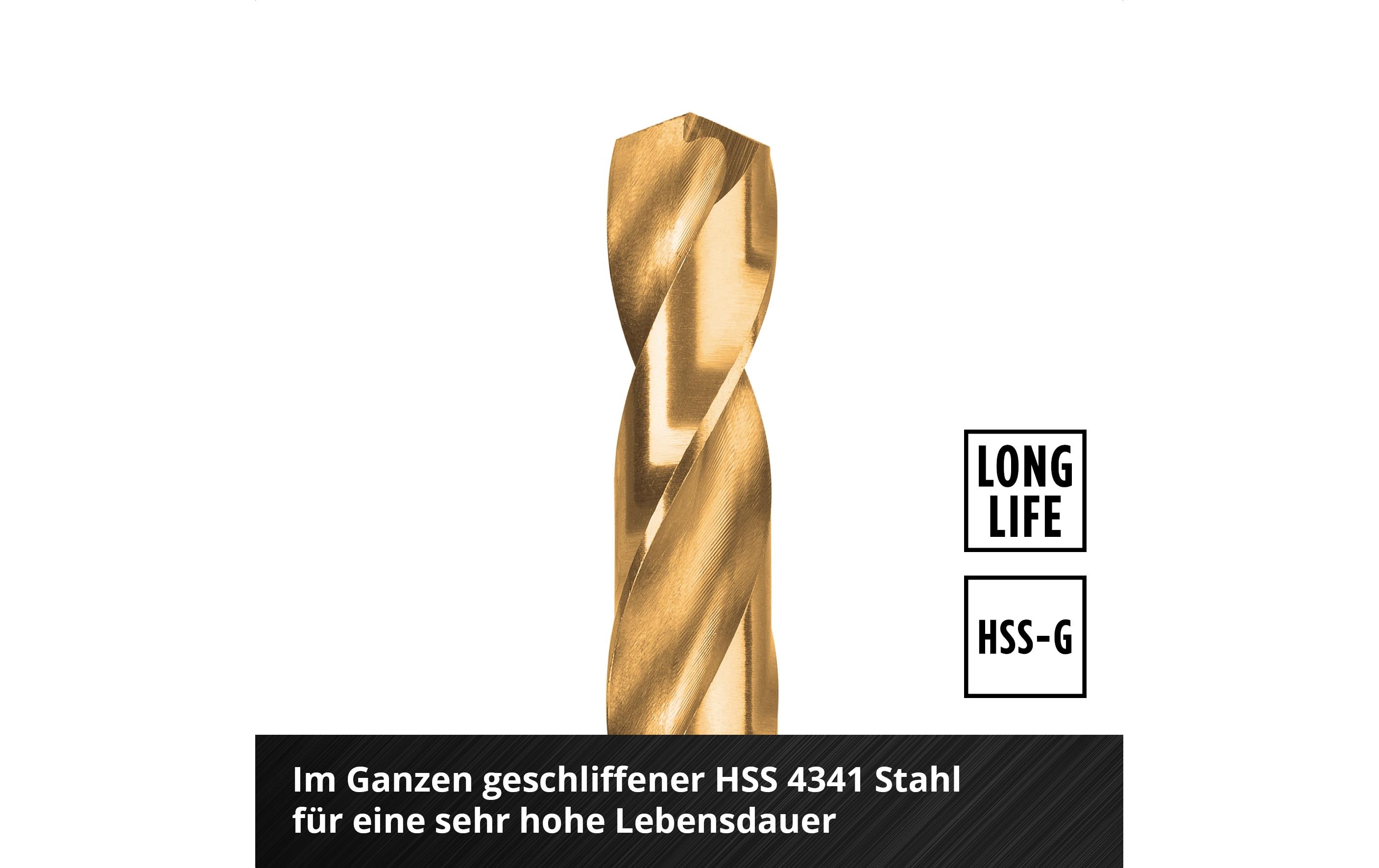 Einhell Metallbohrer-Set HSS-TiN 13tlg LS