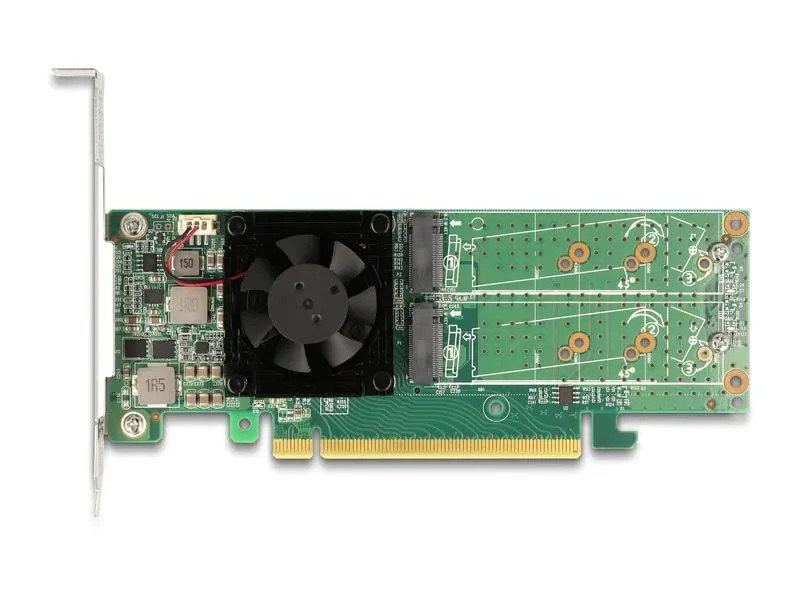 Delock Host Bus Adapter PCI Express x16 - 4x NVMe M.2 Key M Delock Host Bus Adapter PCI Express x16 - 4x NVMe M.2 Key M