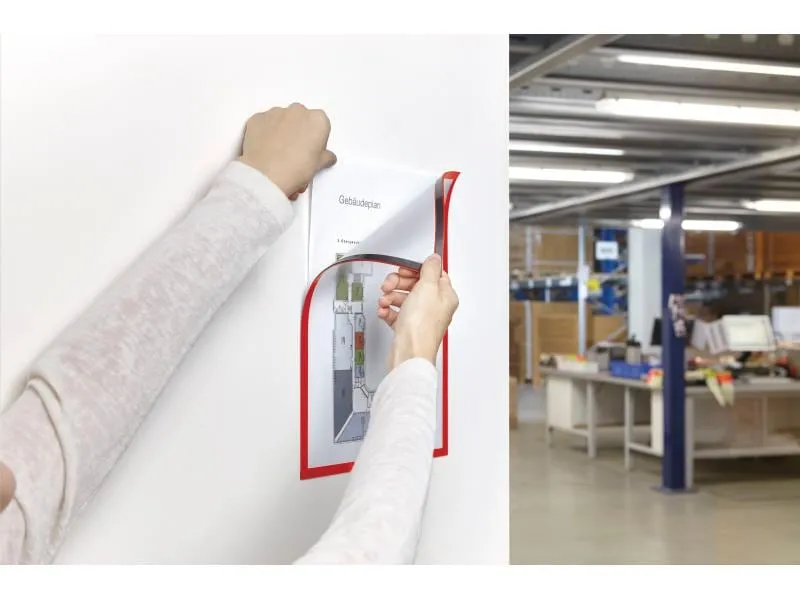 Magnetoplan Präsentationsrahmen Sichtfenster A4 Rot, 5 Stück Magnetoplan Präsentationsrahmen Sichtfenster A4 Rot, 5 Stück