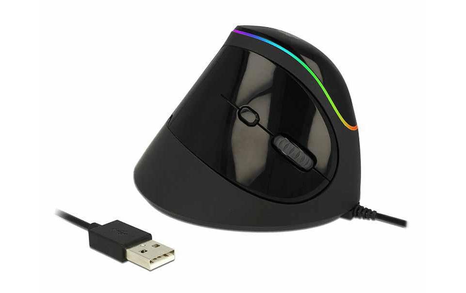 Delock Ergonomische Maus 12597 USB RGB