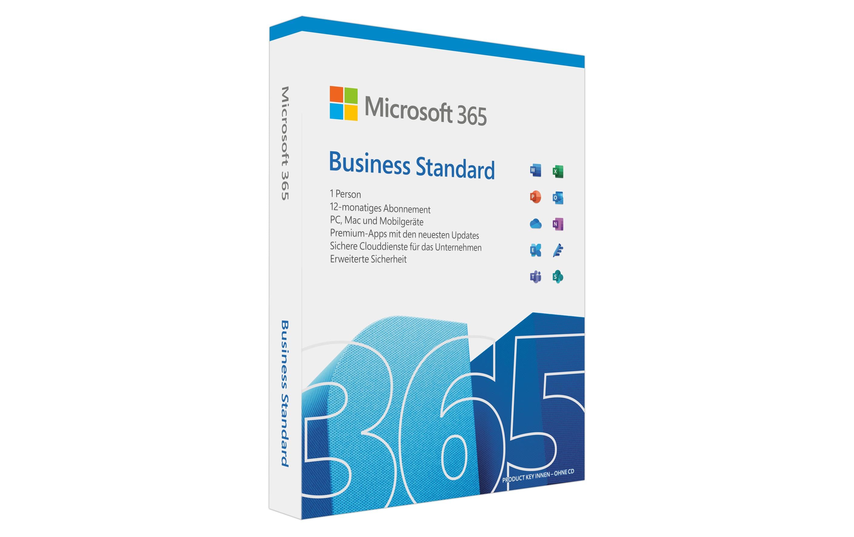 Microsoft 365 Business Standard Box, Vollversion, Deutsch