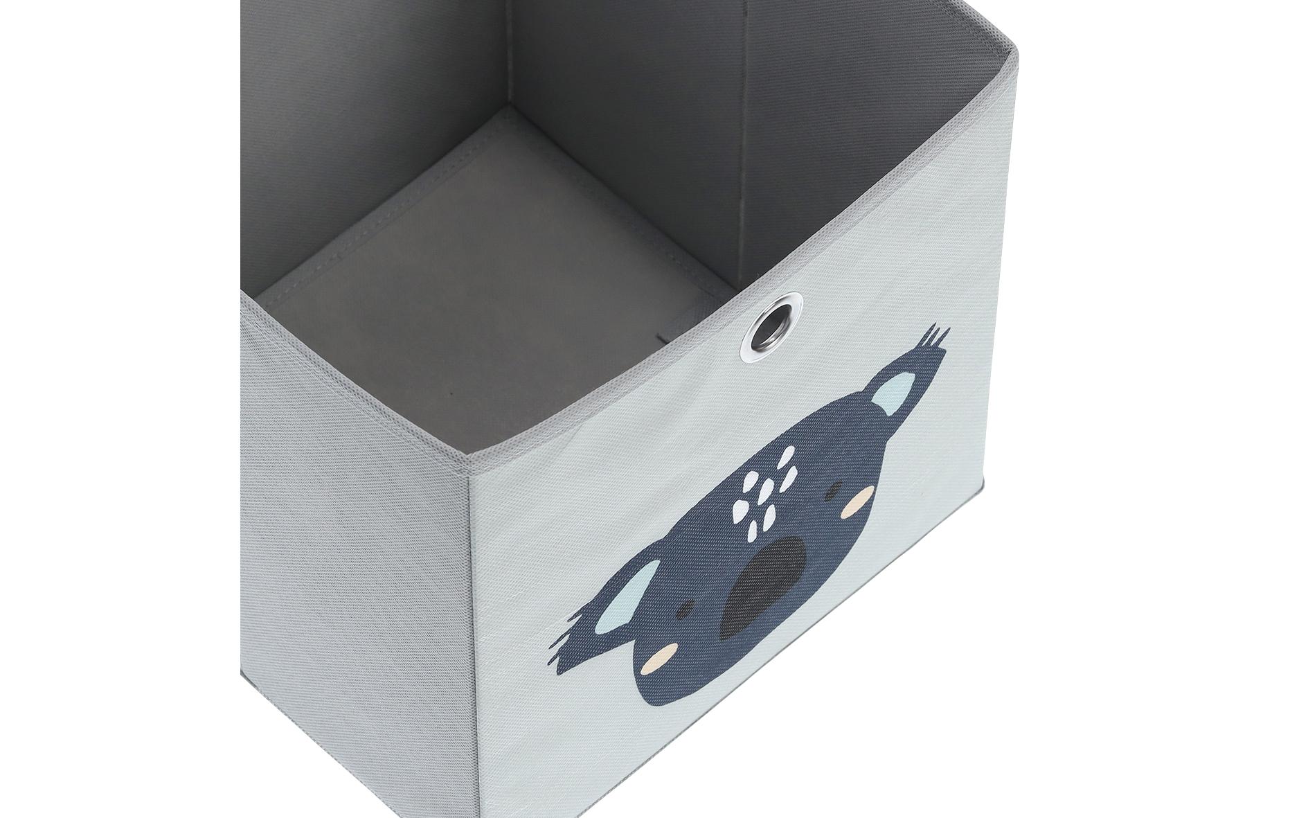 Zeller Present Spielzeugbox Koala Grau 28 x 28 x 28 cm