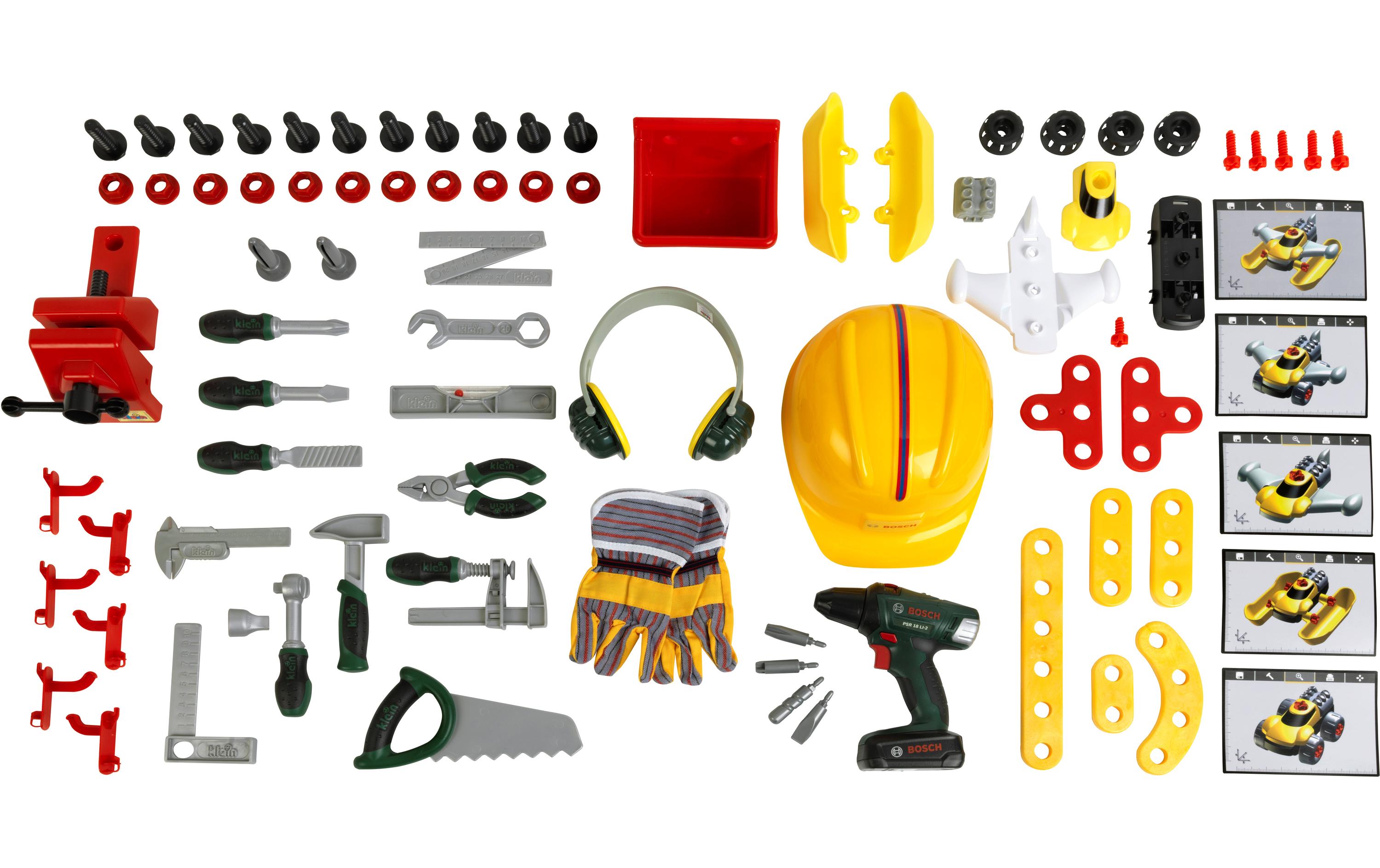 Klein-Toys Handwerker BOSCH Werkbank 81-teilig Klein-Toys Handwerker BOSCH Werkbank 81-teilig
