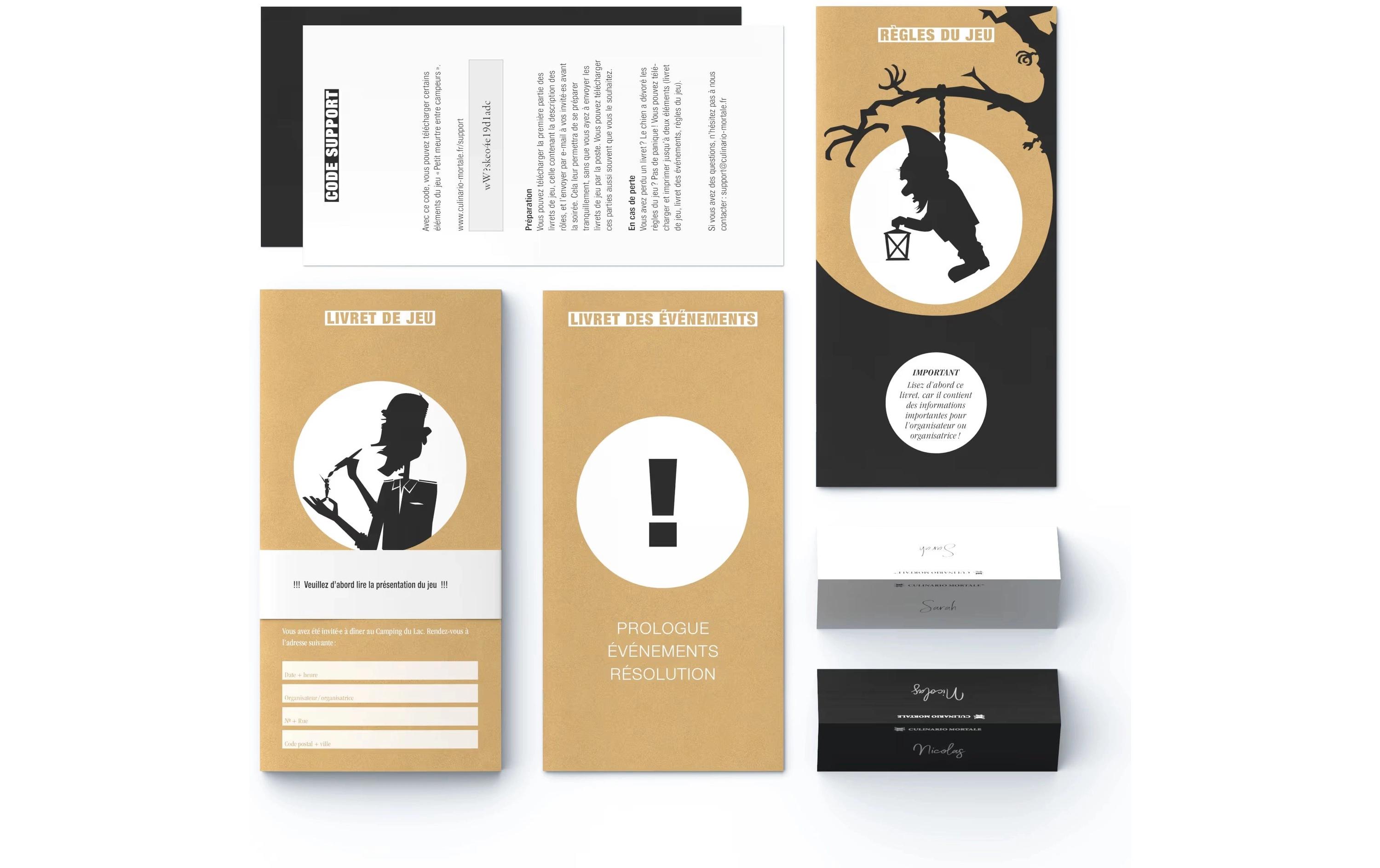 Culinario Mortale Partyspiel Petit meurtre entre campeurs