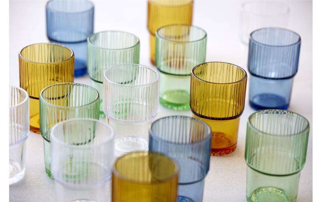 Bitz Latte Macchiato Becher Kusintha 380 ml, 4 Stück, Blau