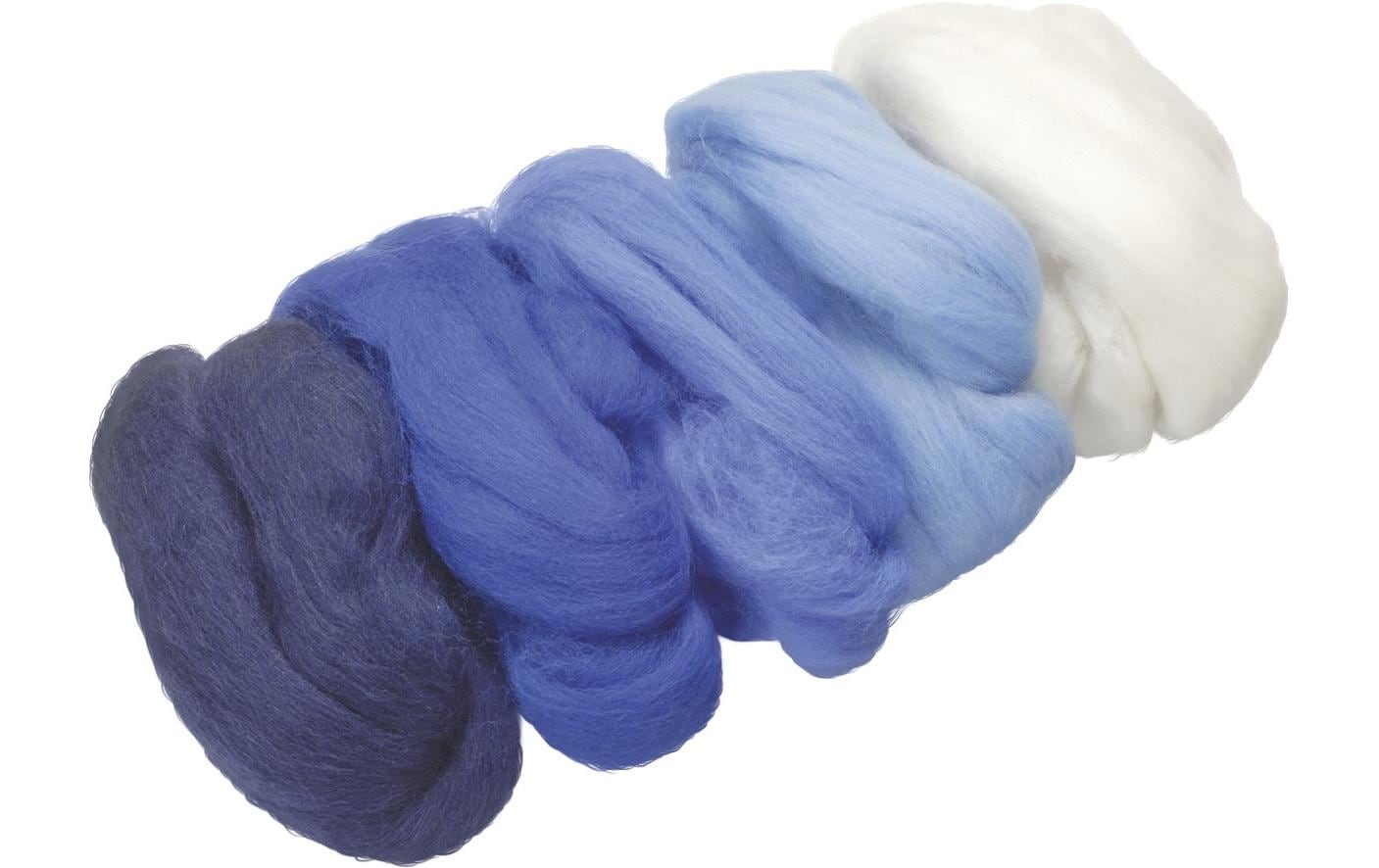Heyda Filzwolle Merino Mix 50 g, Blau