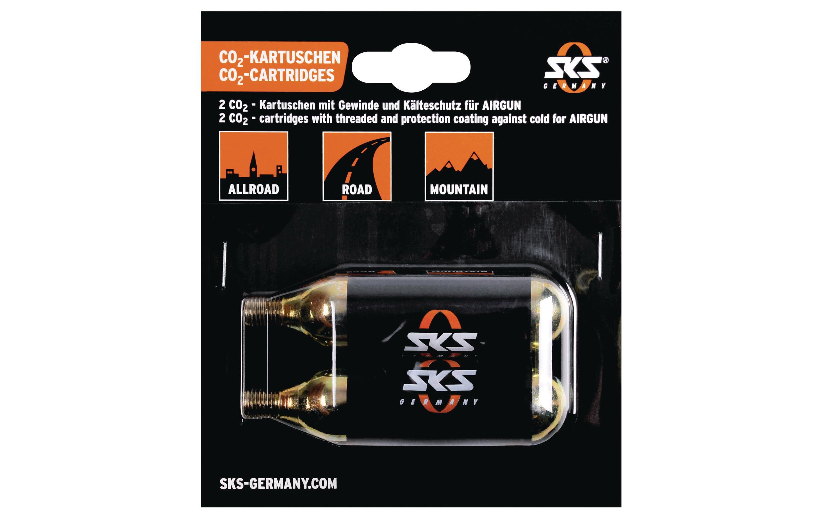 SKS Kartuschenpumpe CO2-Patronen Set 2 x 16 g