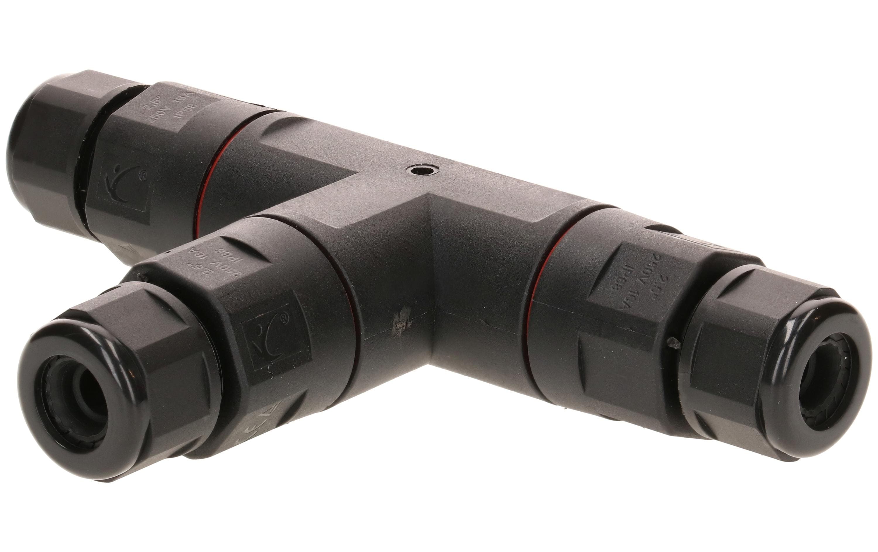 Max Hauri Verbindungsmuffe T-Stück IP68, 6.5 - 11 mm, Schwarz Max Hauri Verbindungsmuffe T-Stück IP68, 6.5 - 11 mm, Schwarz