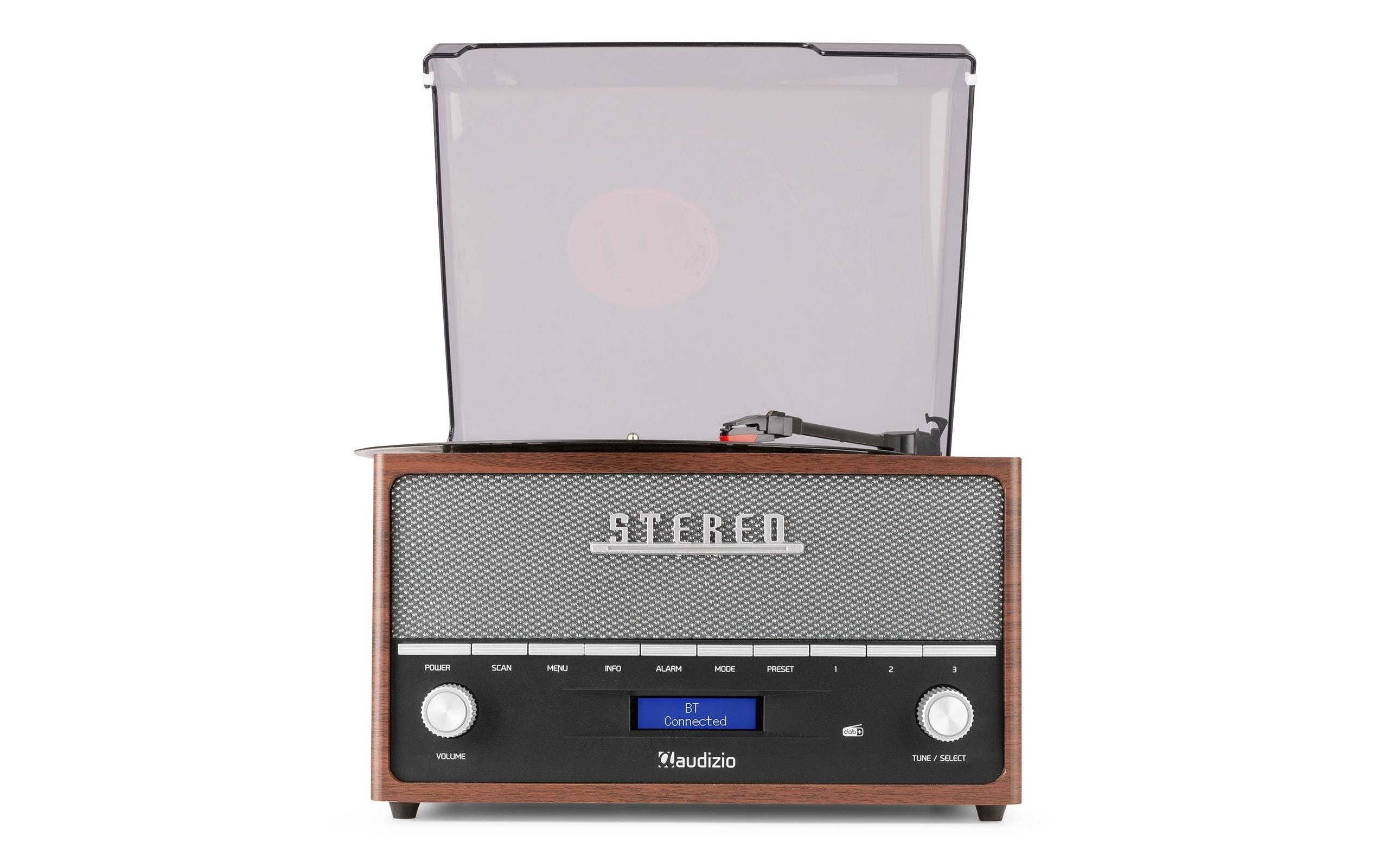 Audizio Plattenspieler mit Bluetooth Frisco Braun/Grau