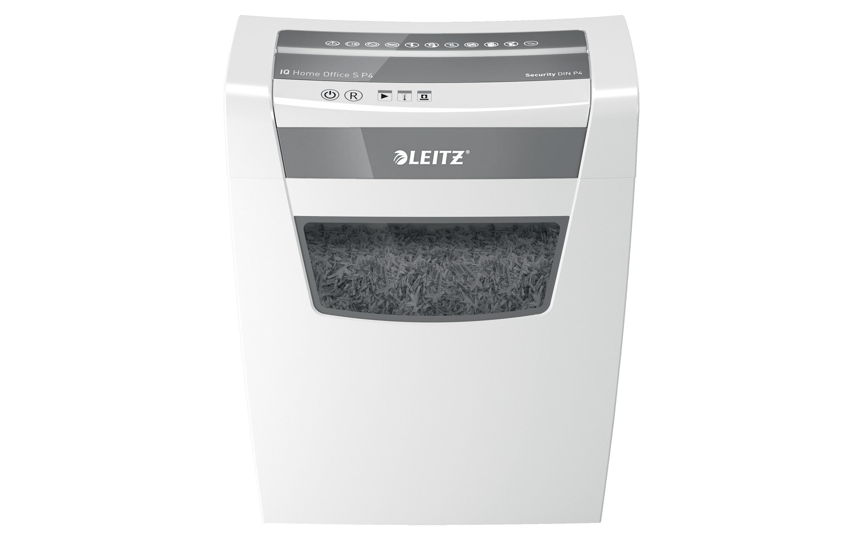 Leitz Bürogeräte Aktenvernichter IQ Home Office S P-4, 8 Seiten