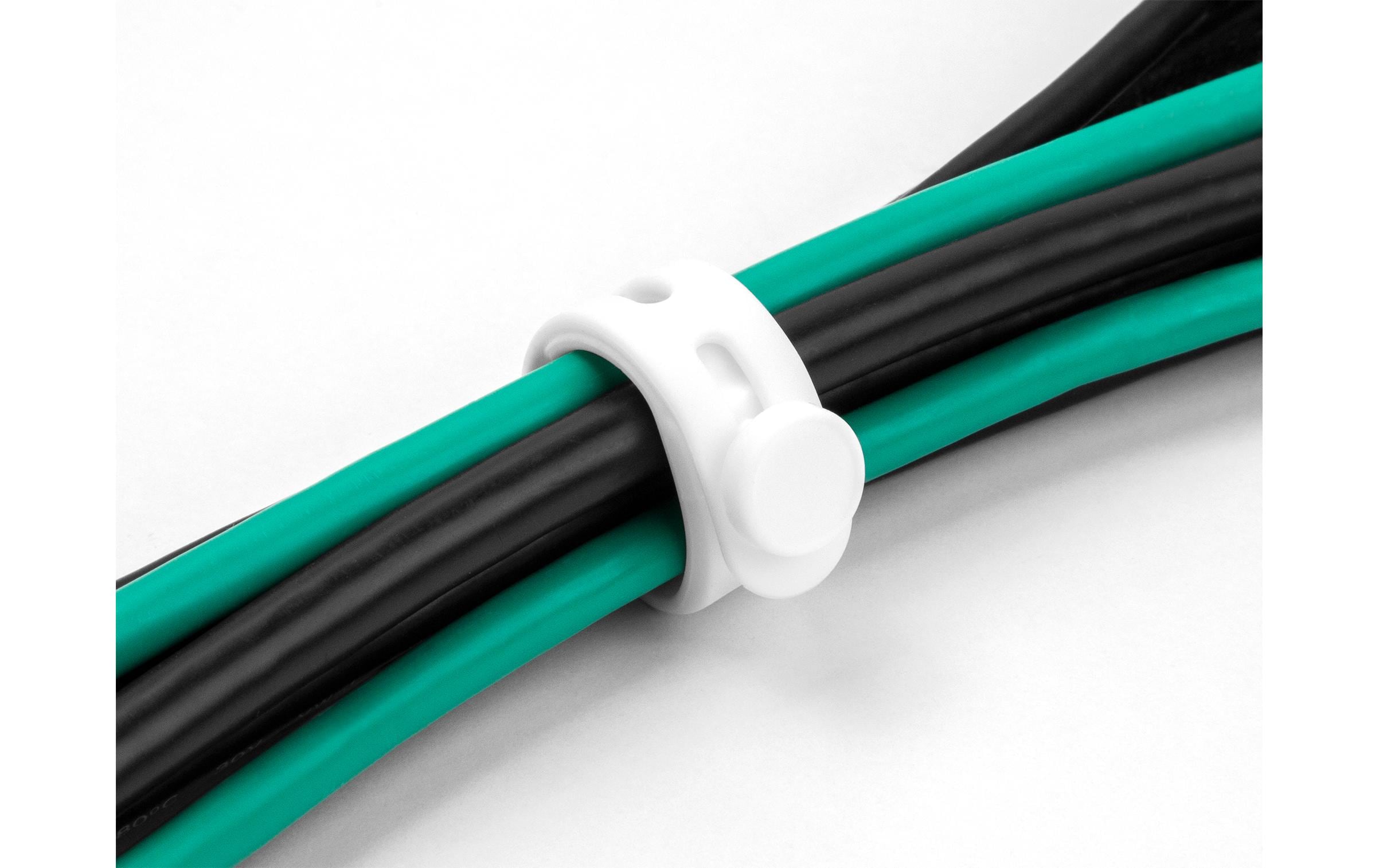 Delock Kabelbinder Schwarz/Weiss 118 mm x 12 mm 10 Stück