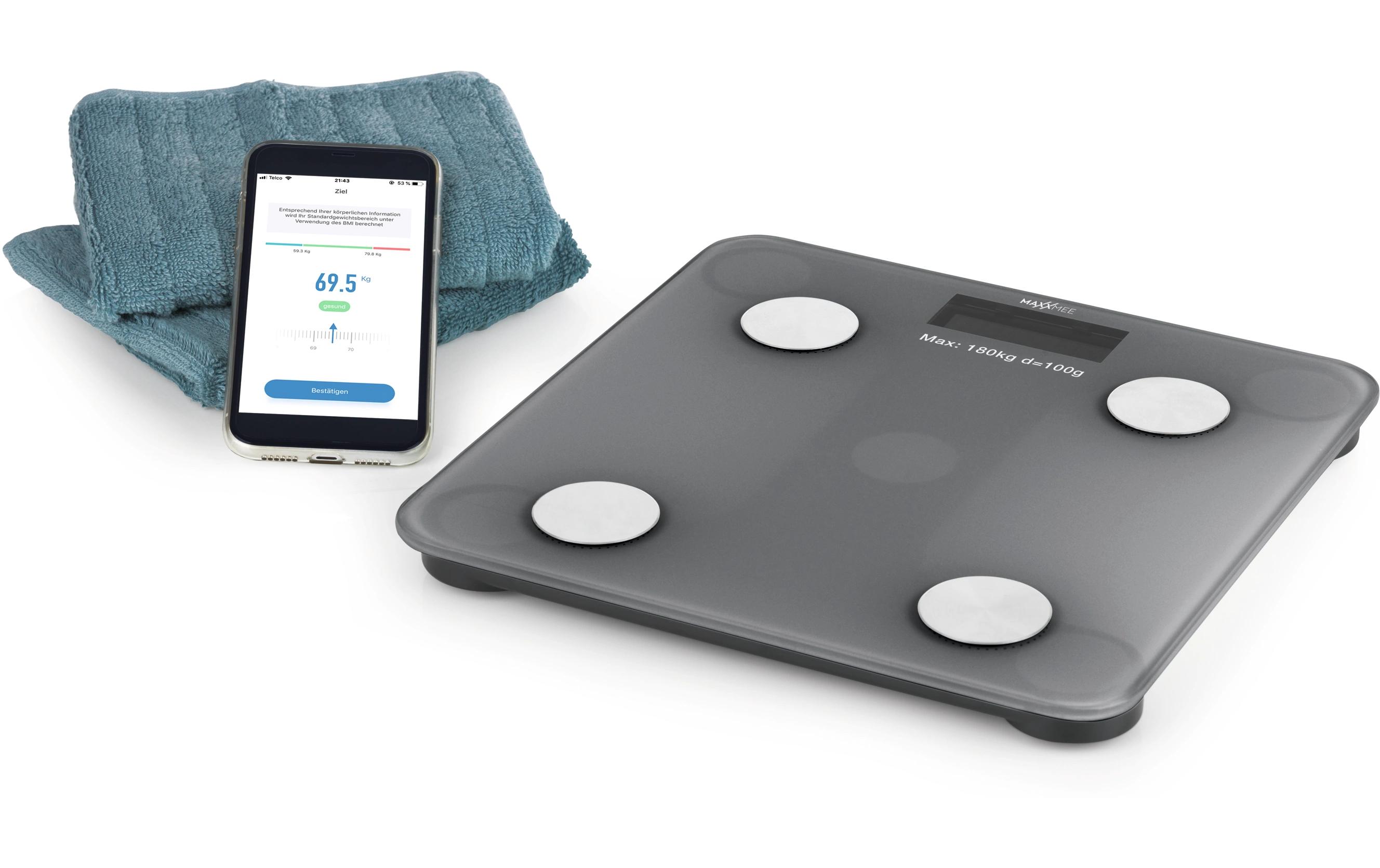 MAXXmee Körperanalysewaage 3 V, Grau