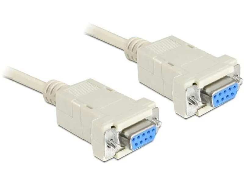 Delock Anschlusskabel RS-232 - RS-232 DB9 (f-f) Nullmodem 1.8 m
