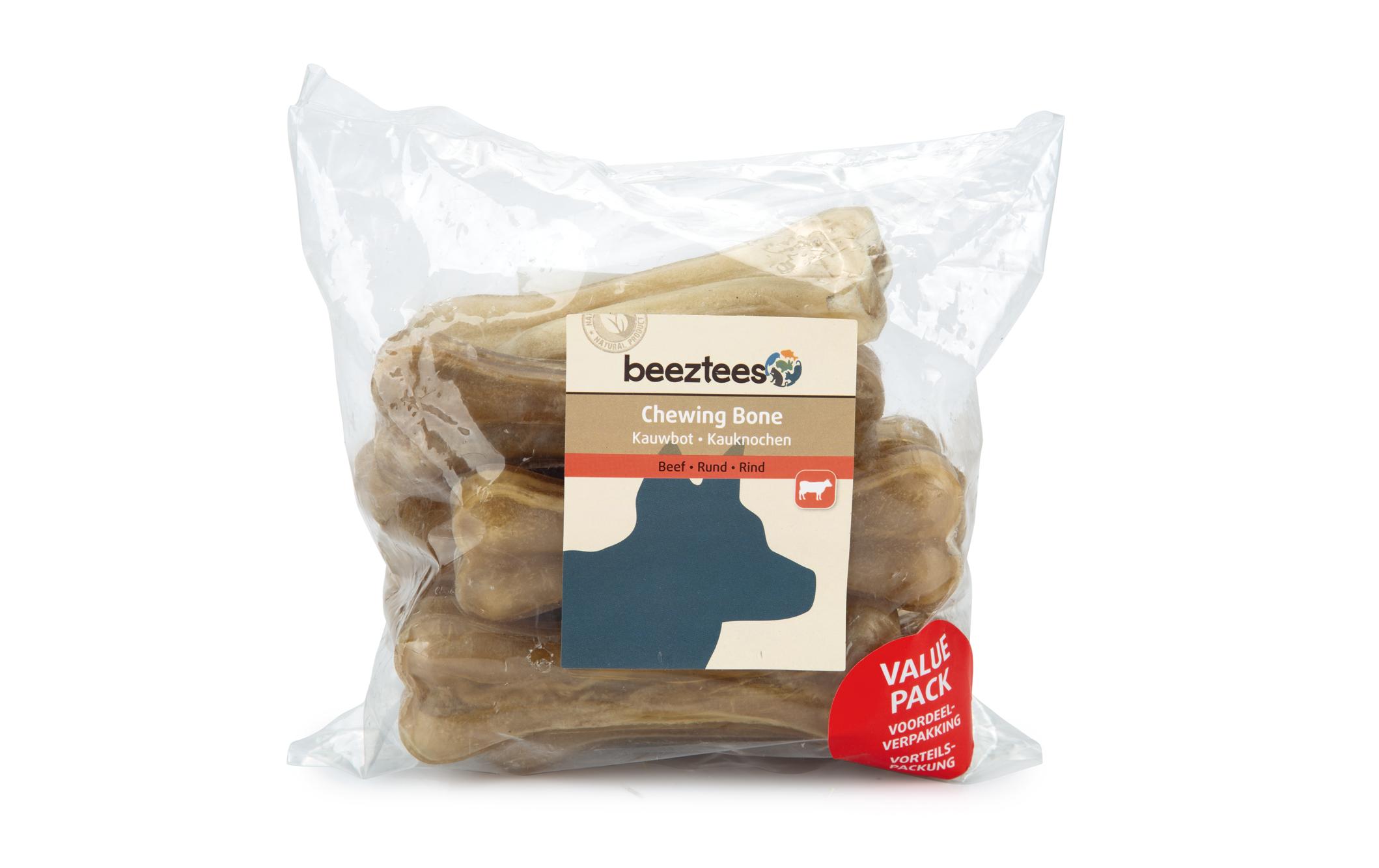 Beeztees Kausnack Kauknochen Rinderhaut, 10 Stück