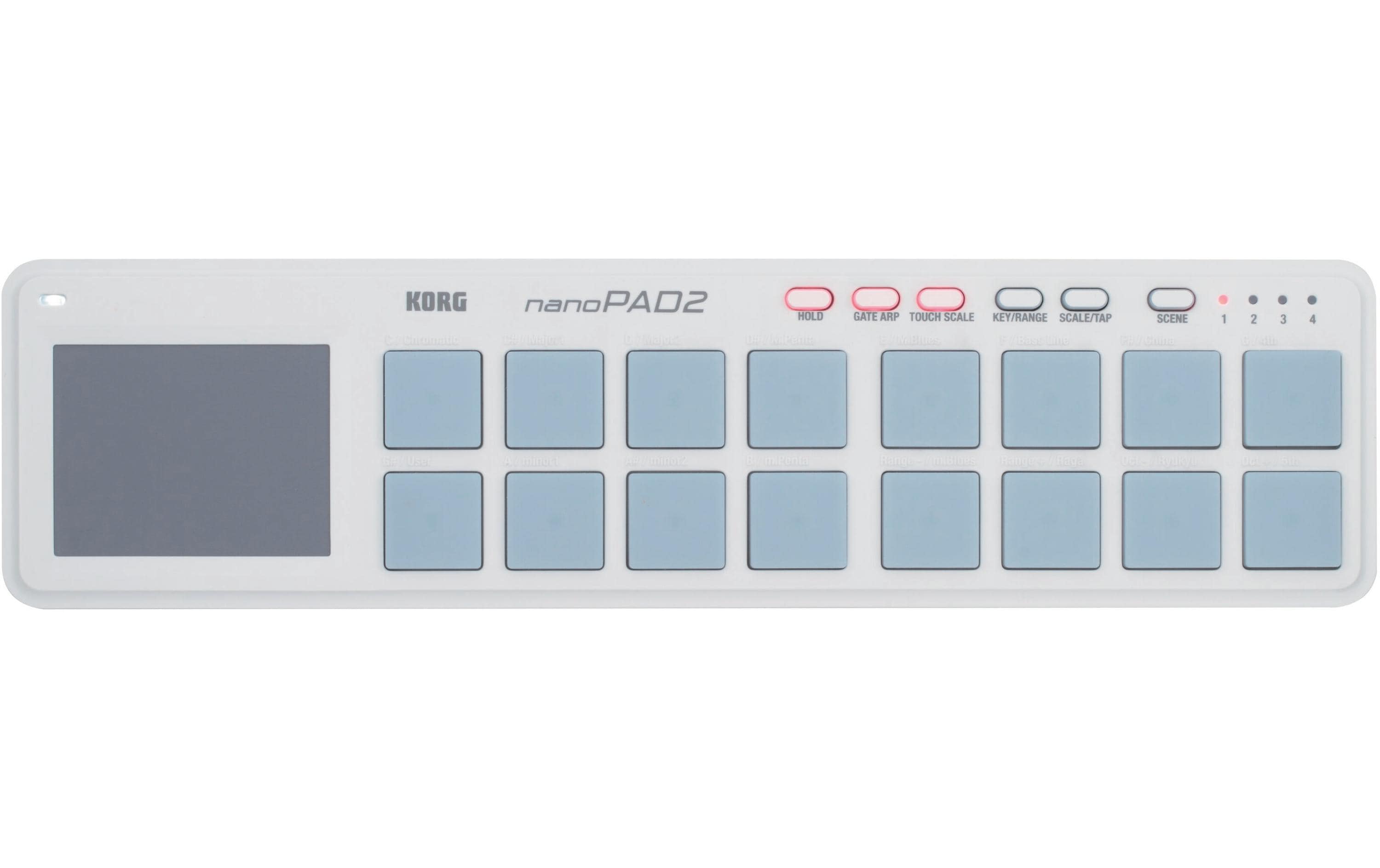 Korg Pad-Controller nanoPAD2 – 16 Pads, Weiss
