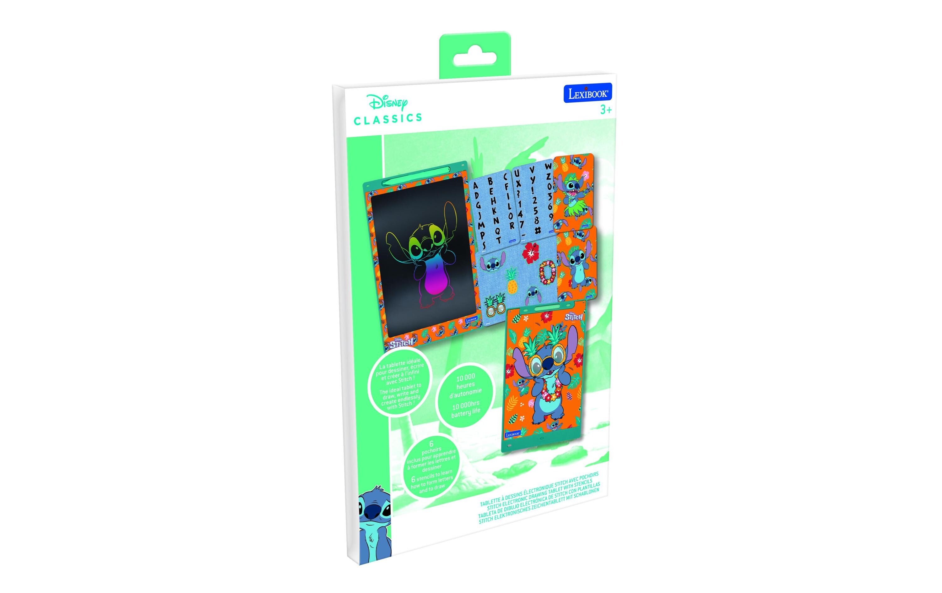 Lexibook Maltafel mit Stitch-Schablonen 28 cm