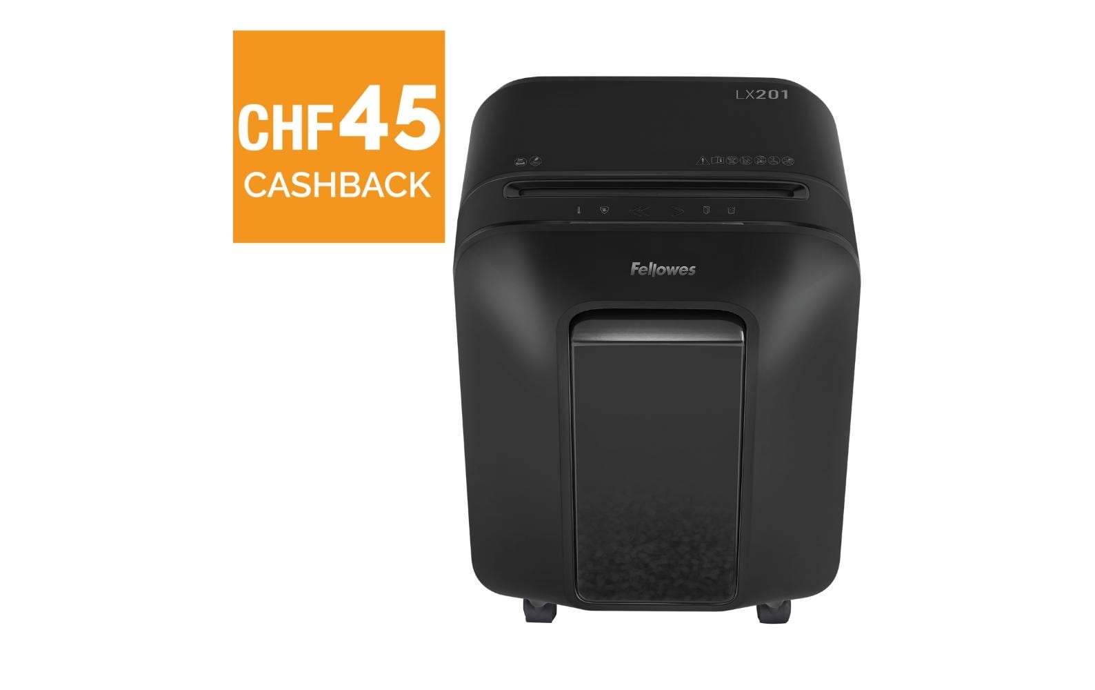 Fellowes Aktenvernichter LX201 P-5, 12 Seiten, Schwarz Fellowes Aktenvernichter LX201 P-5, 12 Seiten, Schwarz