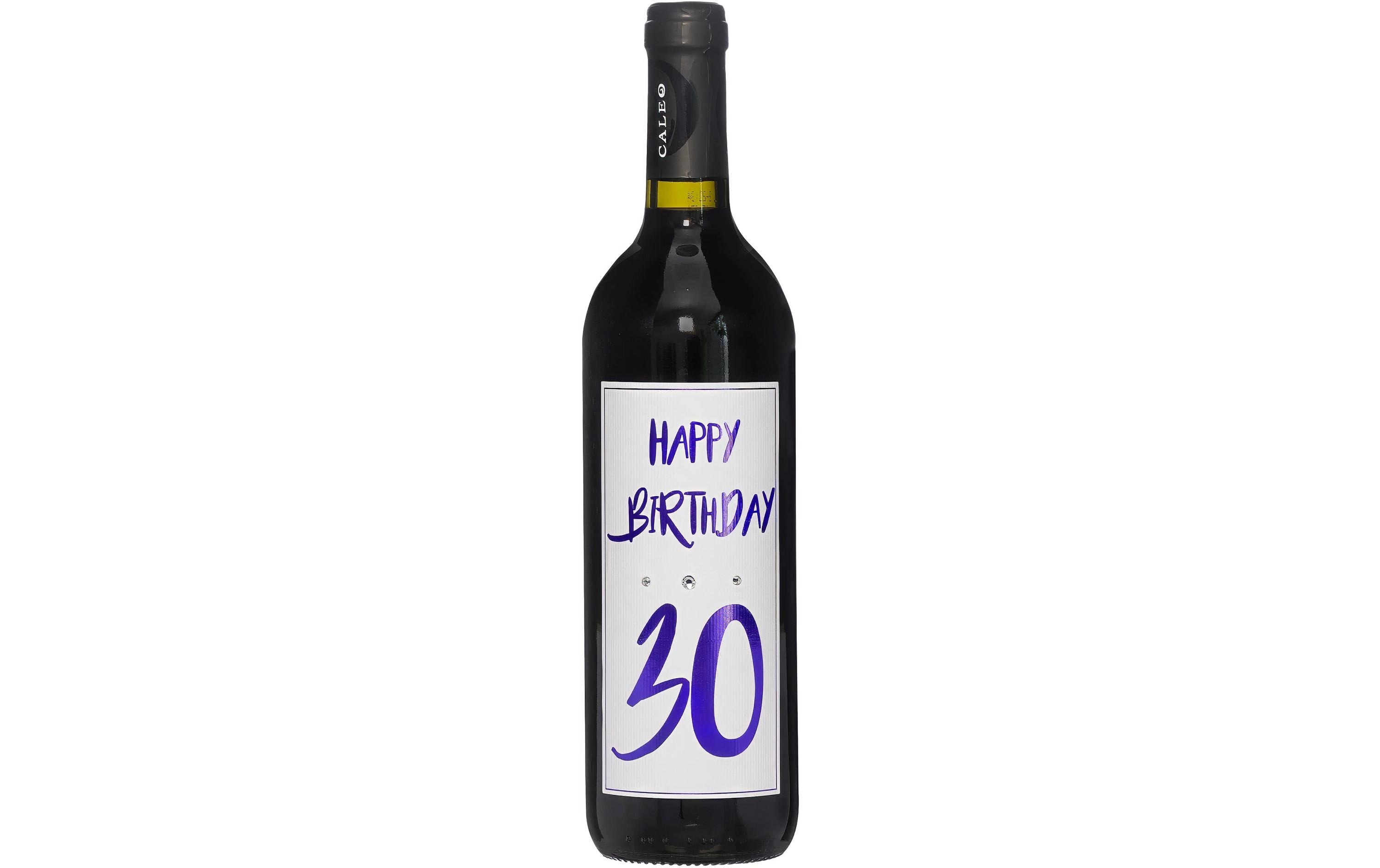 Dreams and Fantasy Geschenkidee Rotwein Happy Birthday 30 Lila, 750 ml