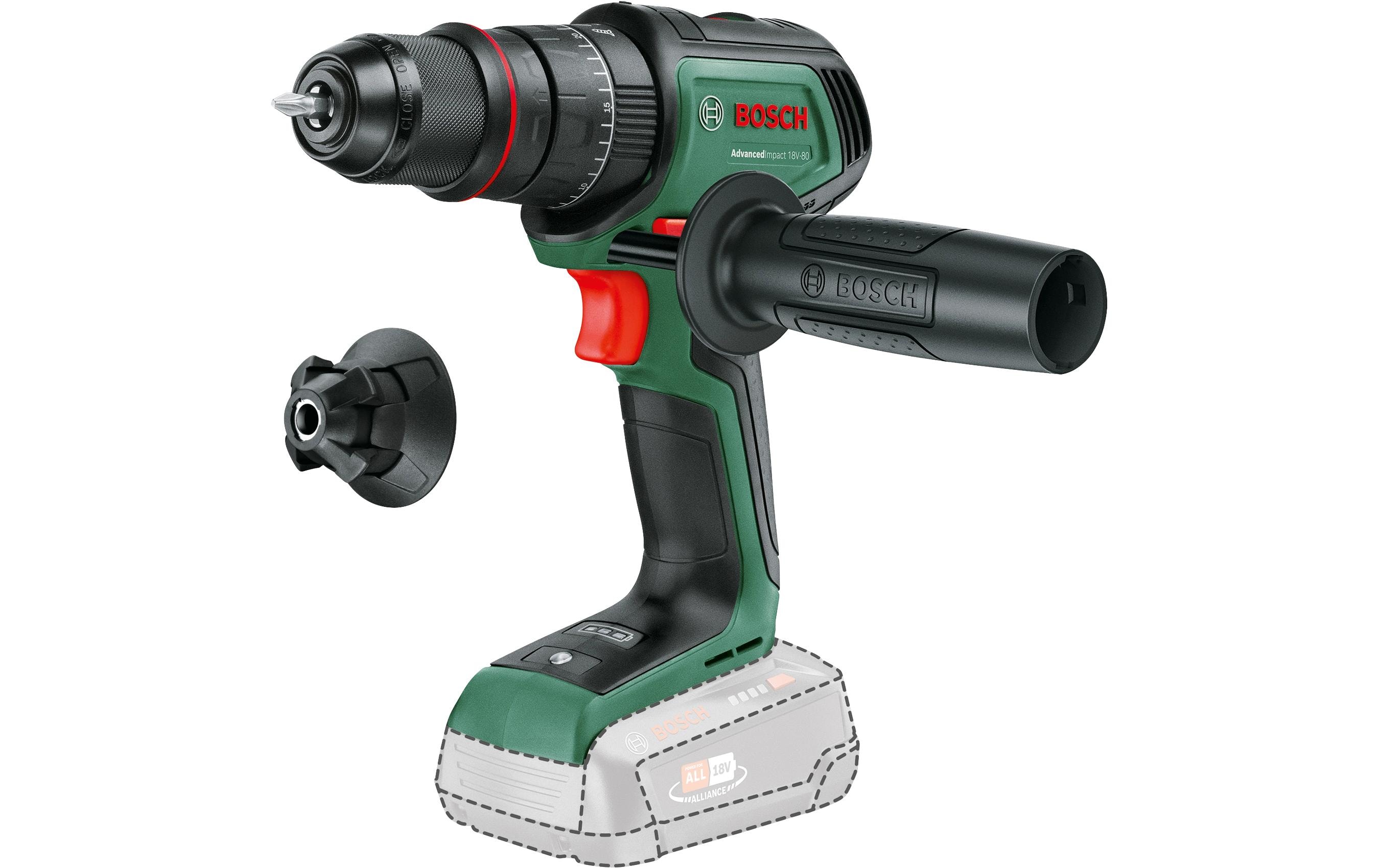 Bosch Akku-Schlagbohrmaschine AdvancedImpact 18 V-80 QuickSnap
