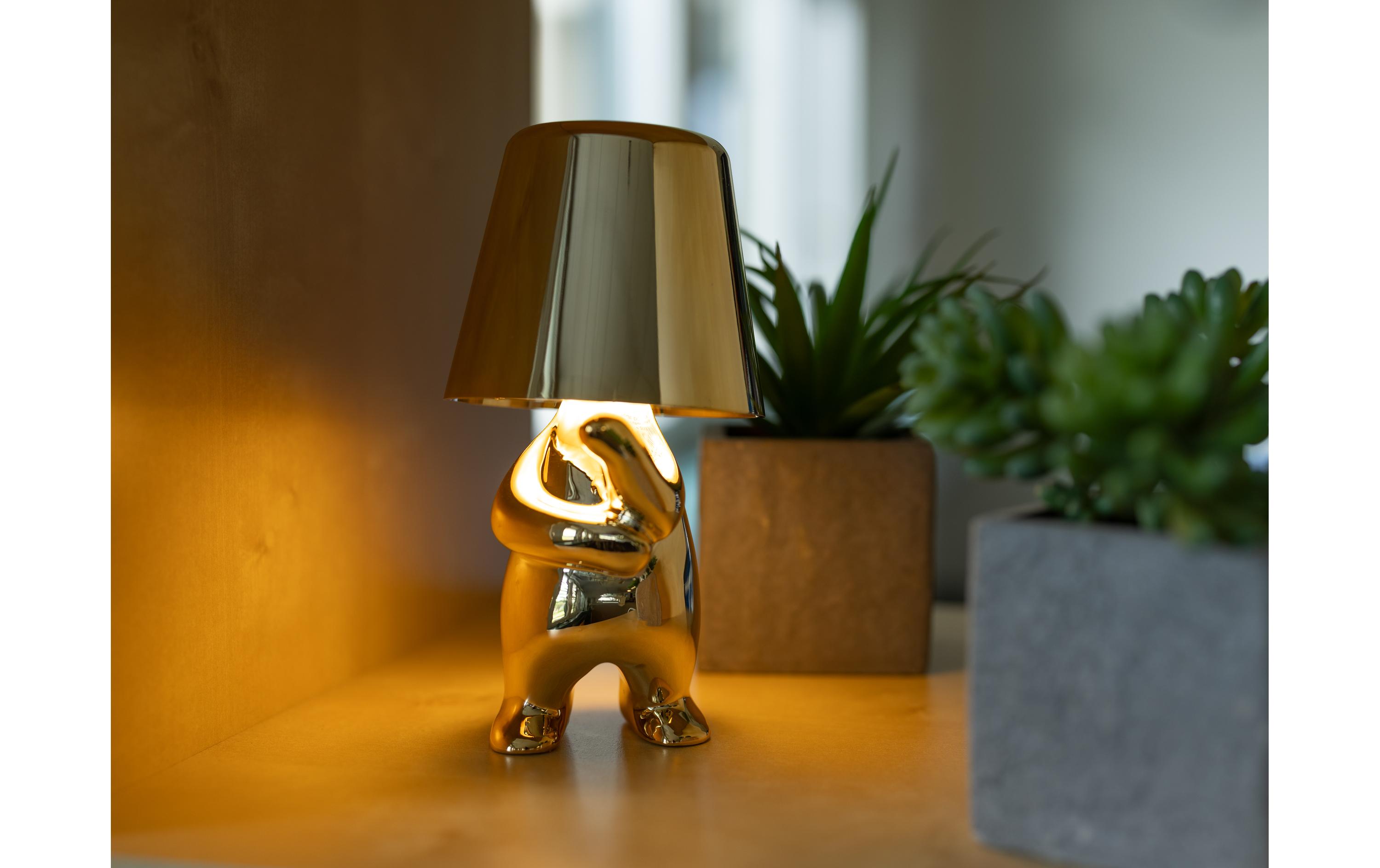 COCON Goldene Tischleuchte THINKER