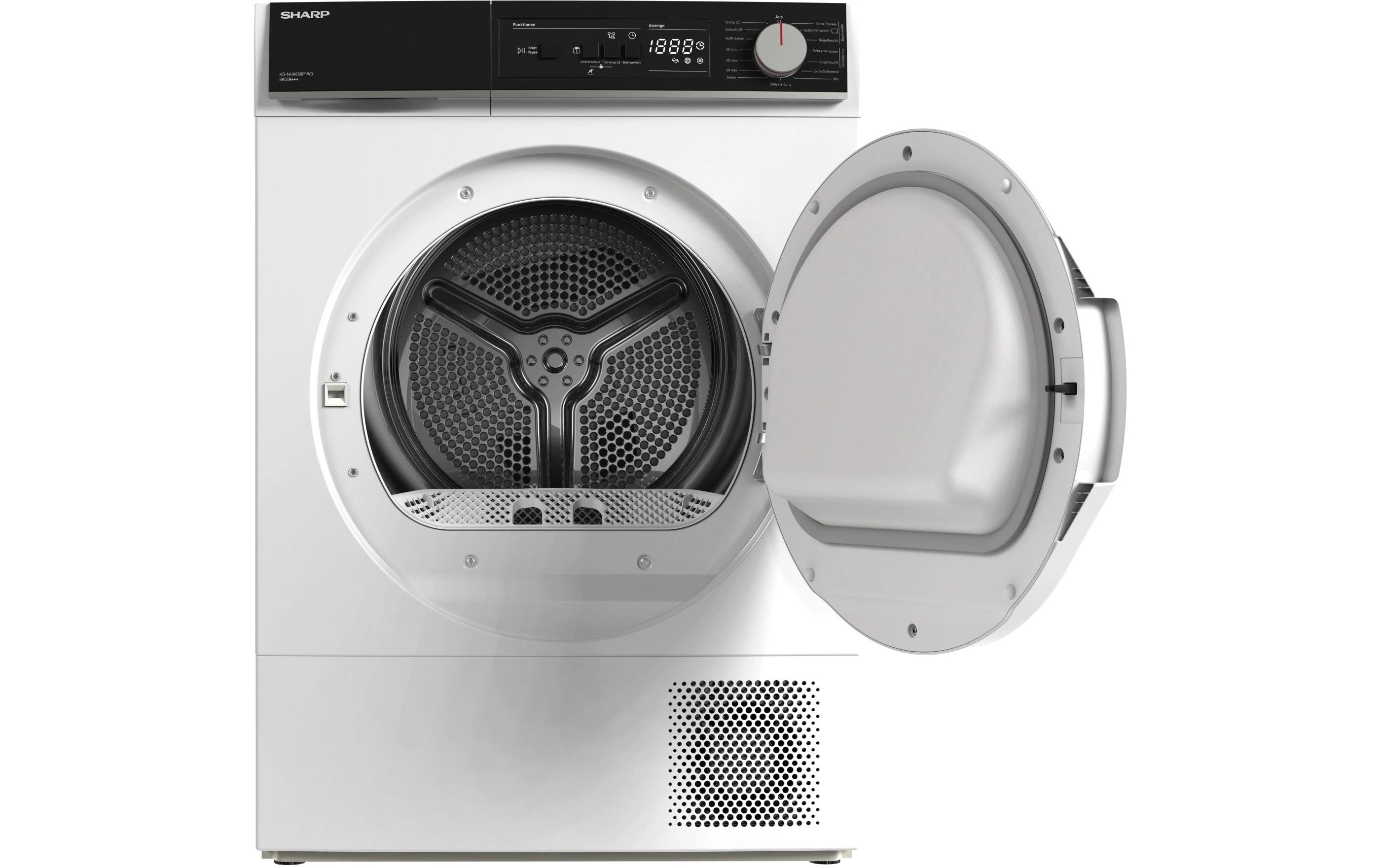 Sharp Wäschetrockner KD-NHA8S8P1W3-CH Rechts