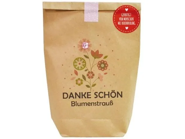 Wunderle Danke schön Blumenstrauss diverse Inhalte