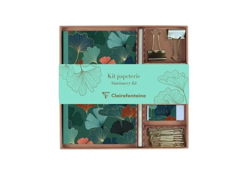 Clairefontaine Schreibset Gaia A5, Liniert, Blau Clairefontaine Schreibset Gaia A5, Liniert, Blau