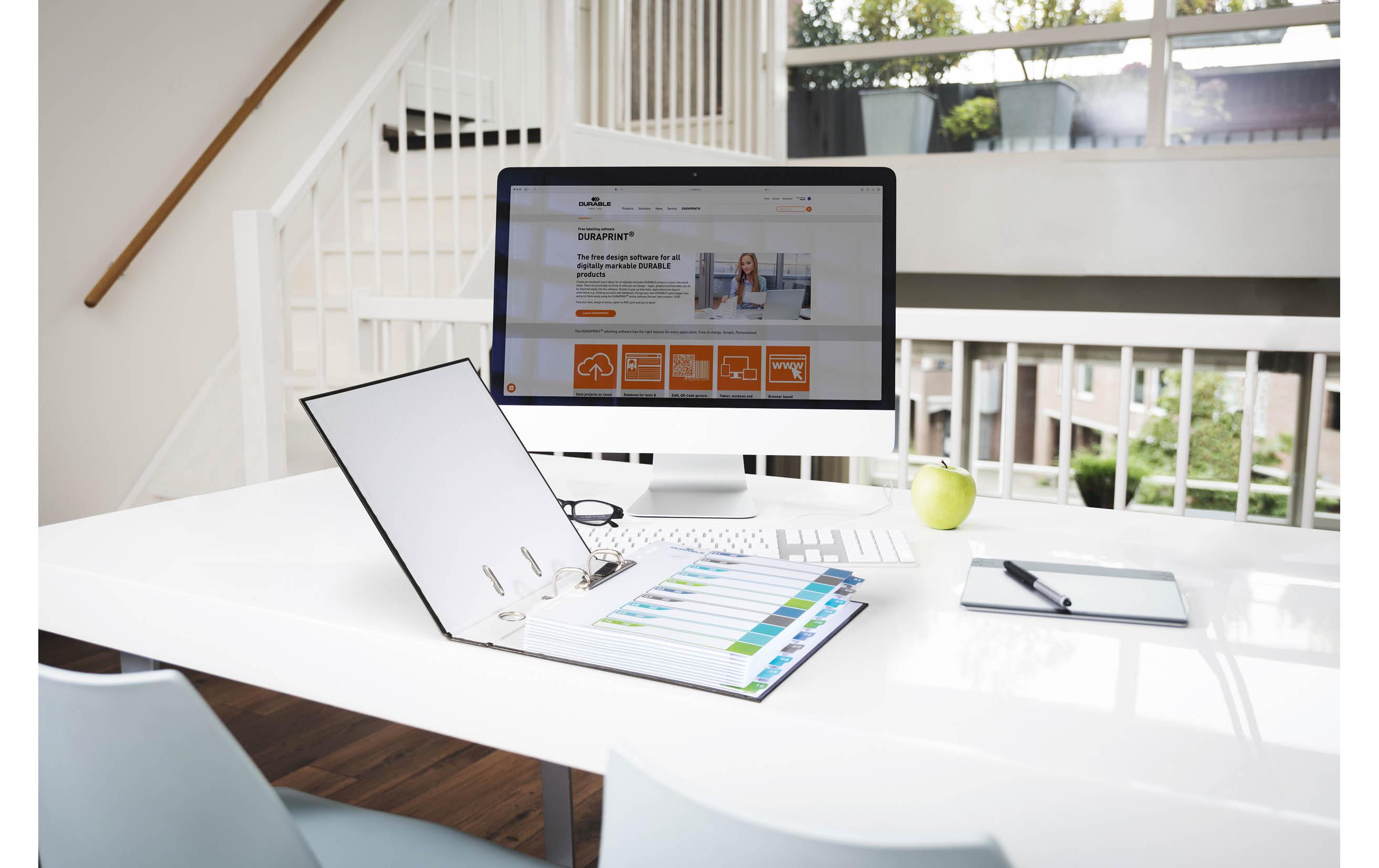 DURABLE Register A4+, 1-10, 5-farbig