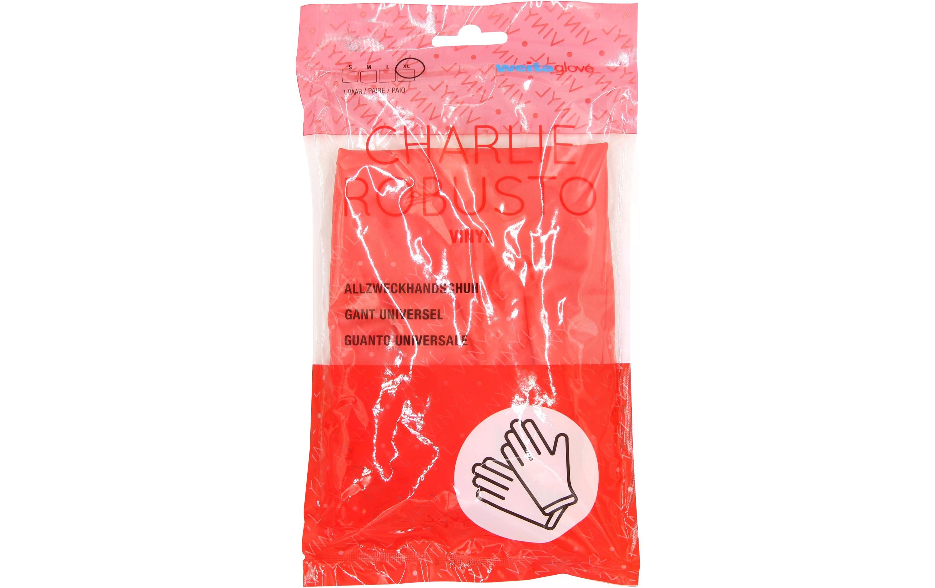 Weita Reinigungshandschuh Charlie Robusto XL 1 Stück, Rot
