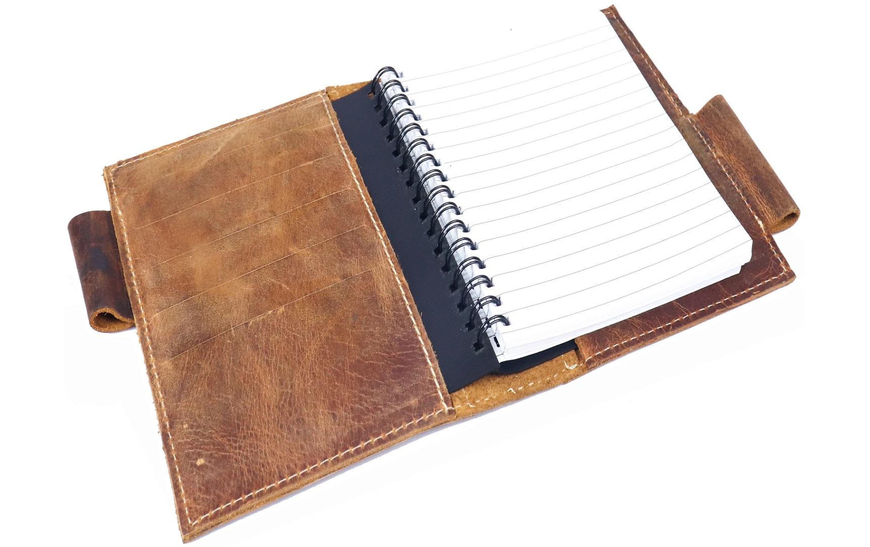 Alpenleder Notizbuch Goethe A6, liniert, Wild Camel