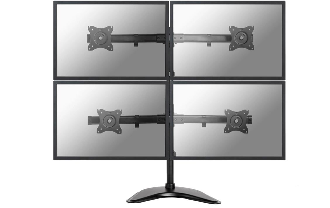 NEOMOUNTS Tischhalterung NM-D335D4 bis 8 kg – Schwarz