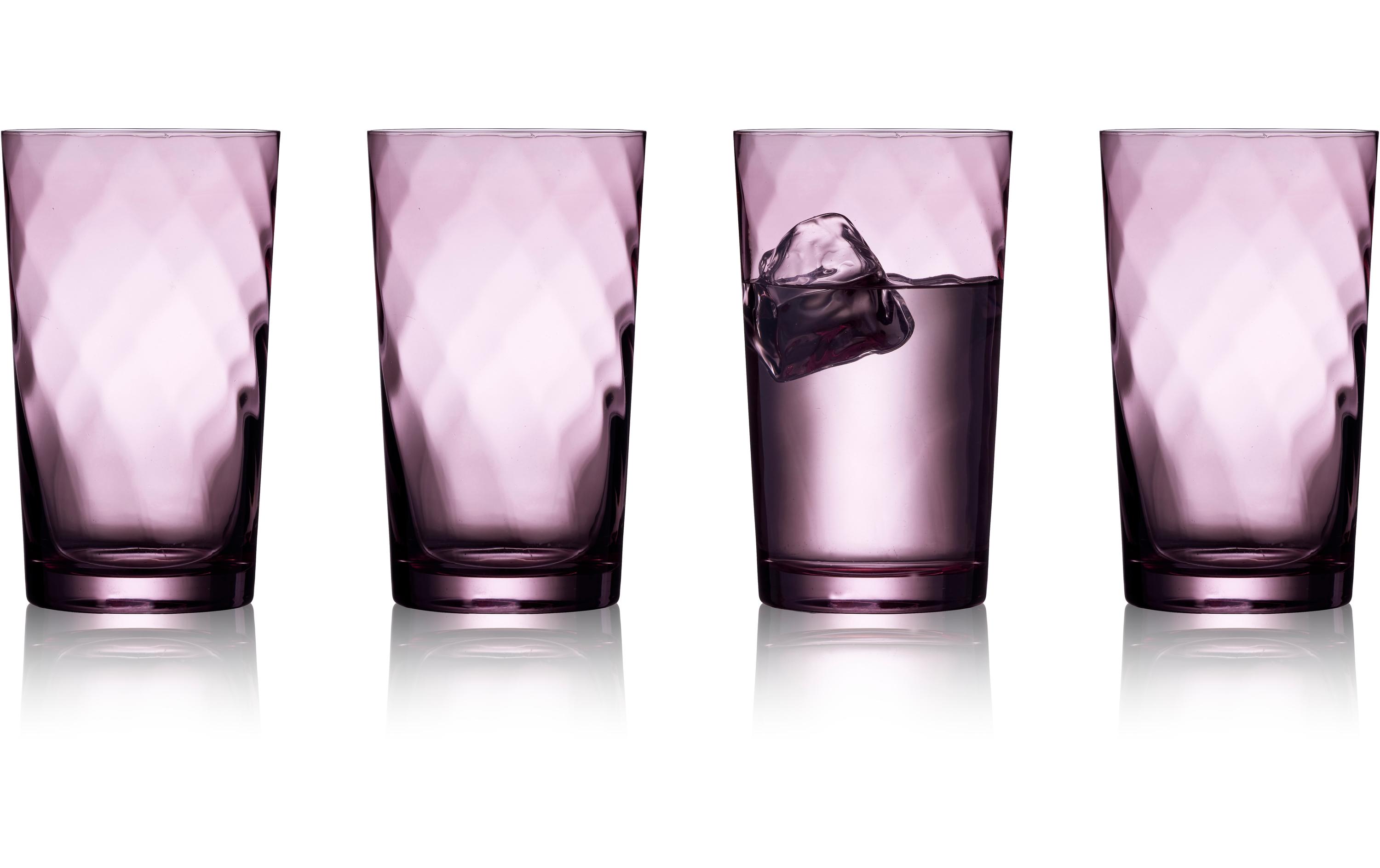Lyngby Longdrinkglas Vienna Lila, 4 Stück, 45 cl