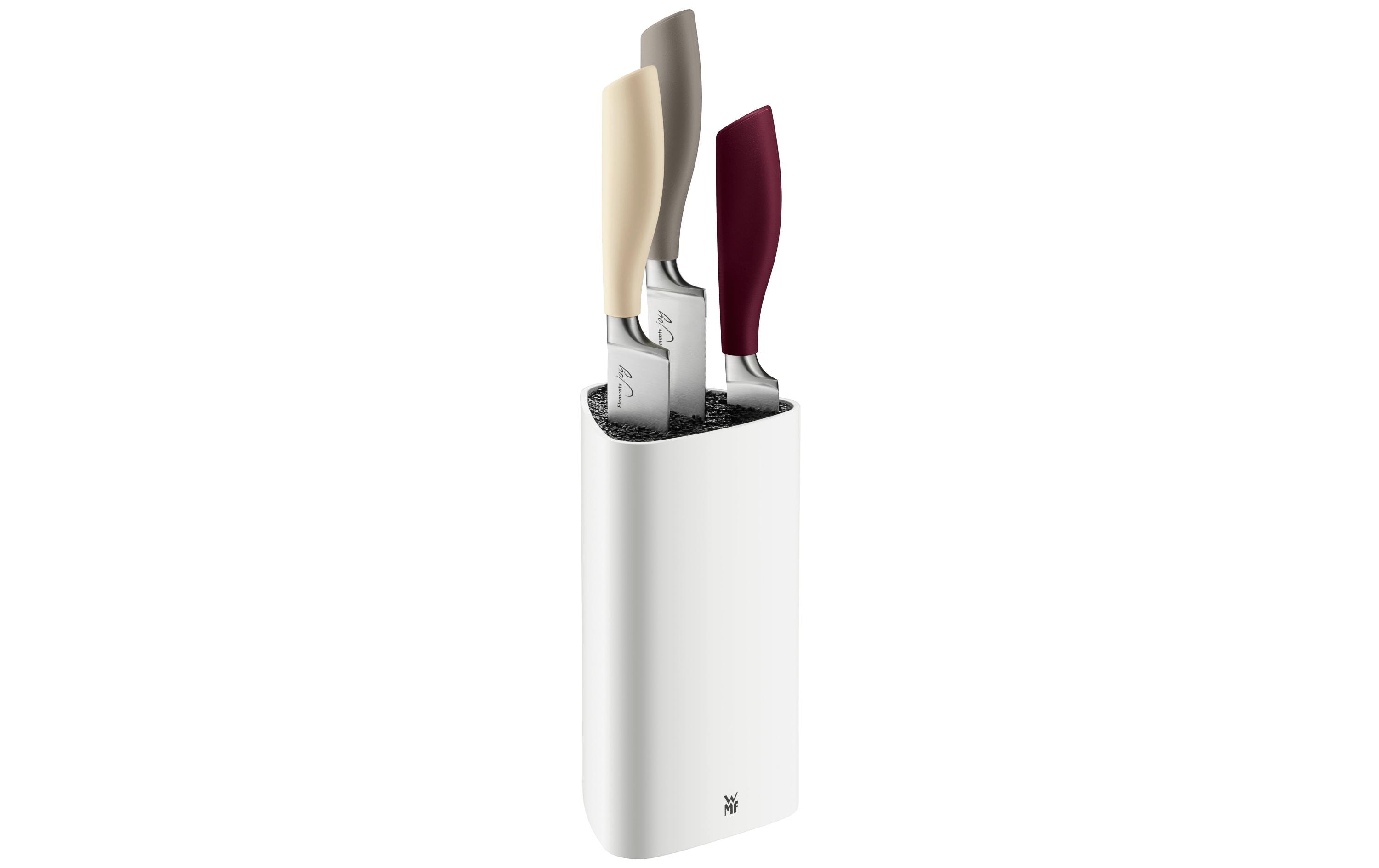 WMF Messerblock-Set mit Messer Elements Joy 4-teilig, Weiss