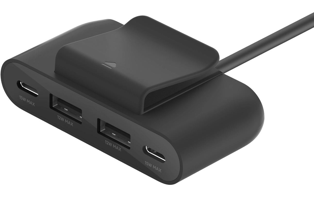 Belkin USB-Hub 4-Port USB Charge Schwarz